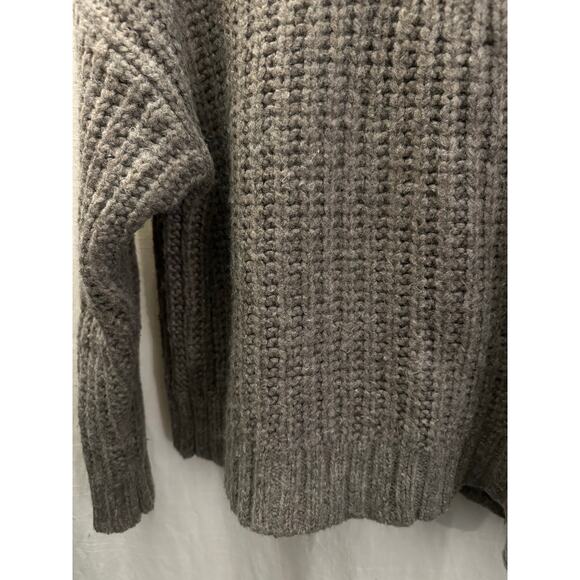 Aerie Womens Gray Knit Mock Turtleneck Sweater Medium Nylon Acrylic Wool blend - Picture 5 of 9